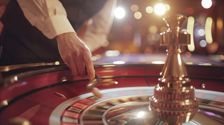 Allbet live dealer studio with HD cameras and professional blackjack table setup
