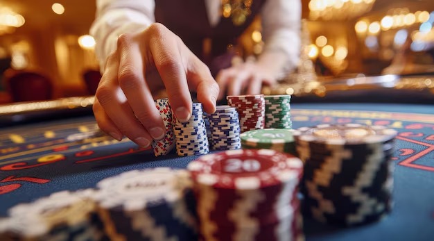 Live dealer at ledak138 Bali Vacation table with Dragon Tiger cards displayed